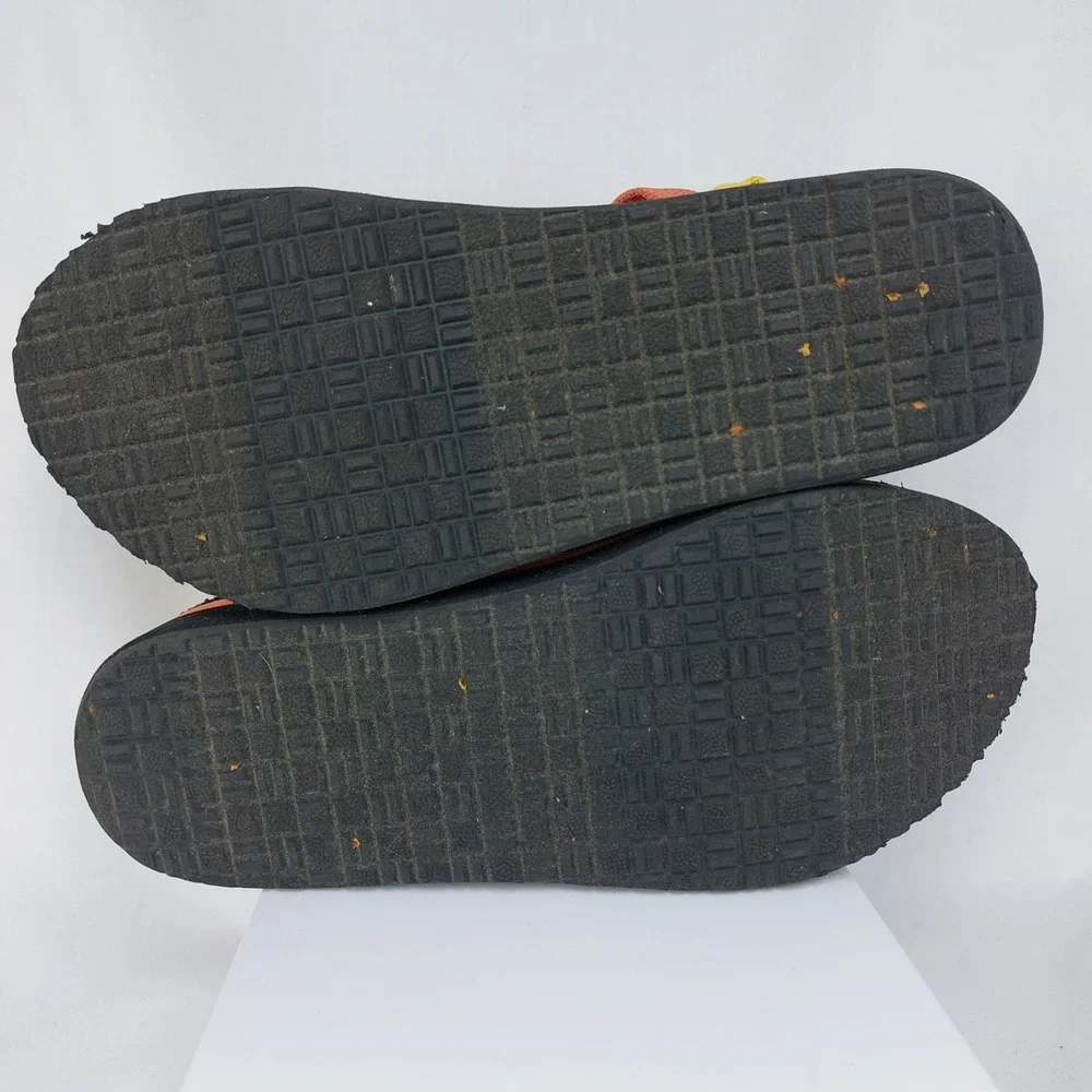 Time & Tru Girls‎ Platform Hook Loop Sandals Colorful Size 5.5-6 (Estimate)